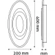 LED wall/ceiling light 45w