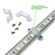 220v LED strip. Sale by meters. 4.8W/m, IP67, 6000k. (cold white)