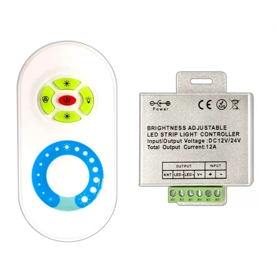 Single color LED strip dimmer + remote controller 
