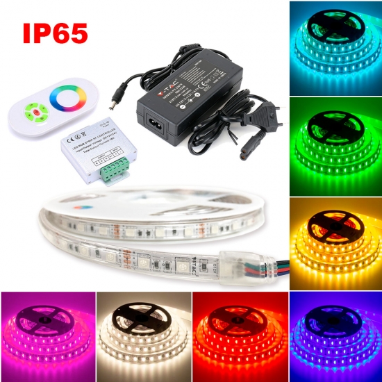 RGB LED лента. 5м. 72w (многоцветная) IP65