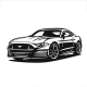 Seinakaunistus "FORD MUSTANG" Seinakaunistus "FORD MUSTANG"