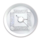 LED plafoon IP44, 36w Ø400, 3000K (soe valge)
