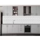 Kitchen wall panel " WHITE BRICK" 3000 x 600 mm.