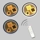 LED chandelier with remote control for hall, bedroom, children's room, etc. 144w