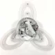 Небольшая но яркая LED люстра с пультом д/у 120w. Подойдёт для любой комнаты!