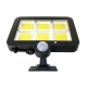 LED lamp with motion and light sensor with remote solar panel 4W
