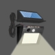 LED lamp with motion and light sensor with remote solar panel 3W