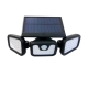 Яркий LED светильник с датчиком движения и света с солнечной панелью 15w